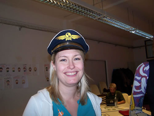 Lori Grosland beim Blogpiloten-Interview auf dem Barcamp Berlin
