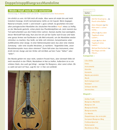 Mandolinenblog