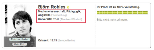 neuer Status 
