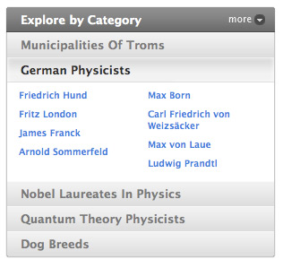 Explore by Category von Cuil