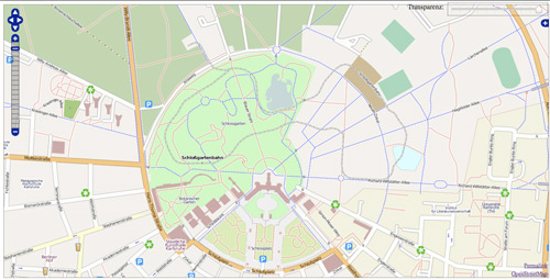 Karlsruhe bei der OpenStreetMap