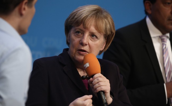 Bundeskanzlerin Angela Merkel bei der #cnight (Fotograf: Tobias Koch, www.tobiaskoch.net)