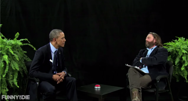 Obama Between two ferns (Bild: Screenshot, via YouTube)