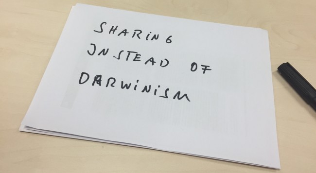 Sharing instead of Darwinism (Image: Ole Wintermann)