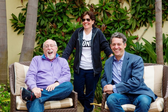 ReCode's Walt Mossberg and Kara Swisher with Vox Media CEO Jim Bankoff before the start of the Code Conference in Rancho Palos Verdes (Image: Kendrick Brinson/The New York Times)