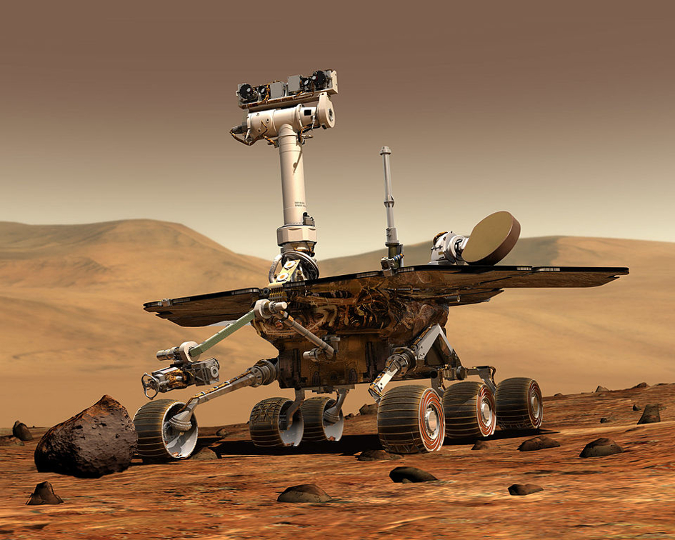 NASA_Mars_Rover (image by NASA JPL Cornell University, Maas Digital LLC (CC0 Public Domaibn) via Wikimedia)
