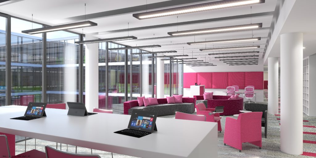 Microsofts neues Büro in München wurde vom Arbeiten in Coworking Spaces inspiriert (Foto: Microsoft)