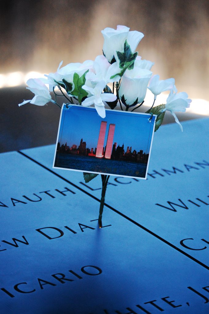 911 Memorial (adapted) (Image by Rebecca Wilson [CC BY 2.0] via Flickr)