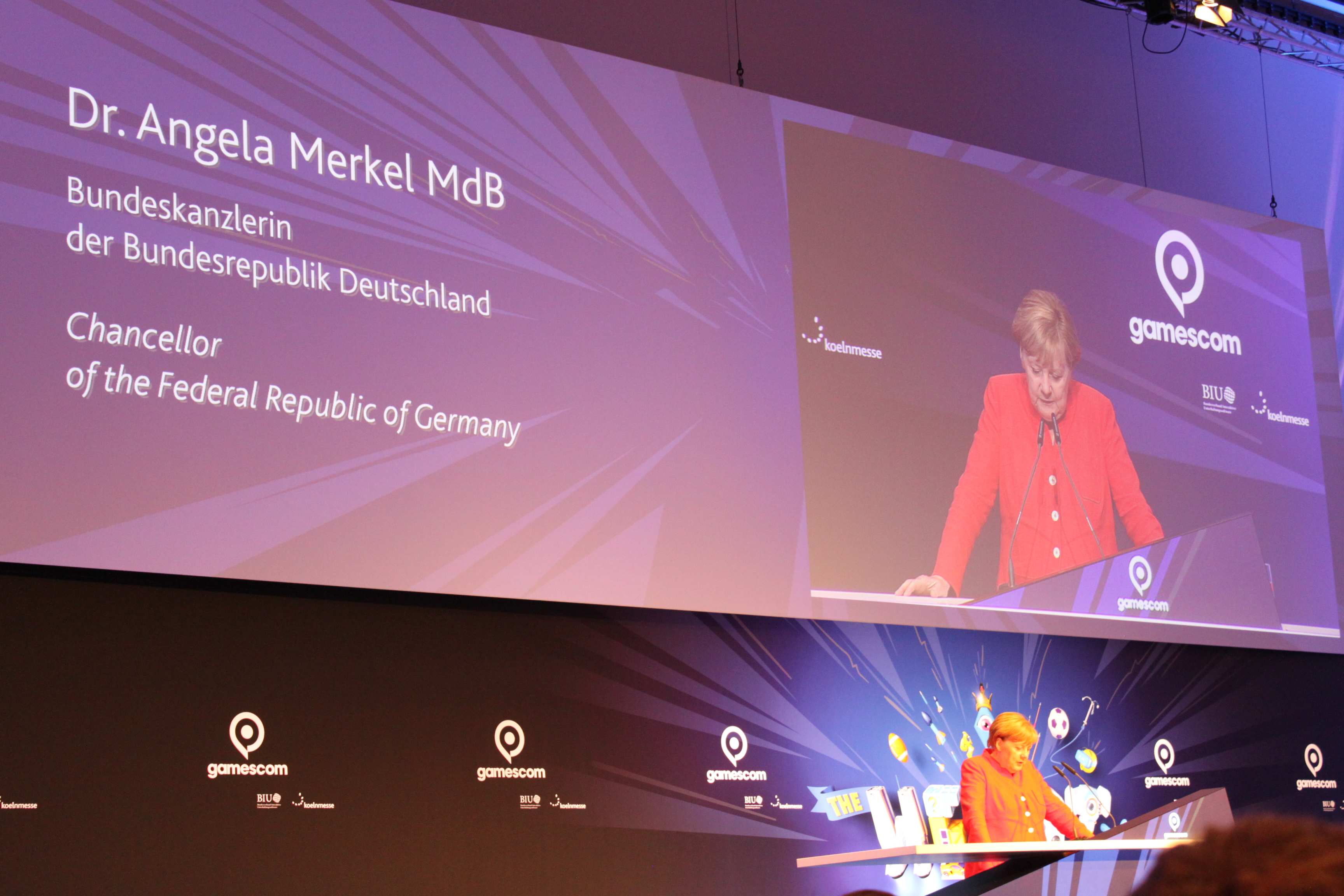 Gamescom_Angela Merkel