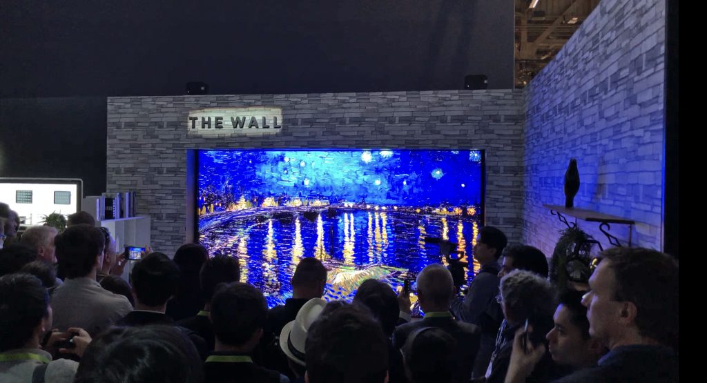 Samsung The Wall: MicroLED TV auf der CES 2018 präsentiert