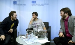 Europapolitik im Netz – Albrecht und Müller diskutieren (Bild: Jens Schicke)