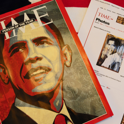 TIME Magazine; Person of the Year, Greg's Art and My Photo Online (adapted) (Image by Tony Fischer [CC BY 2.0] via Flickr)