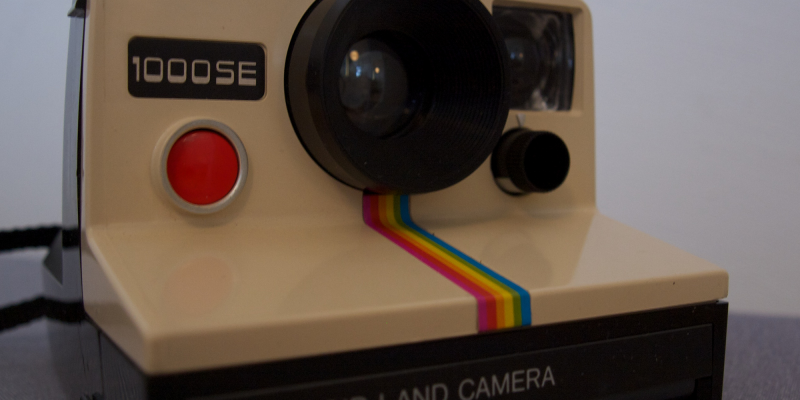 Polaroid Camera (like Instagram-Icon) (adapted) (Image by Adrian Korte [CC BY 2.0] via Flickr)