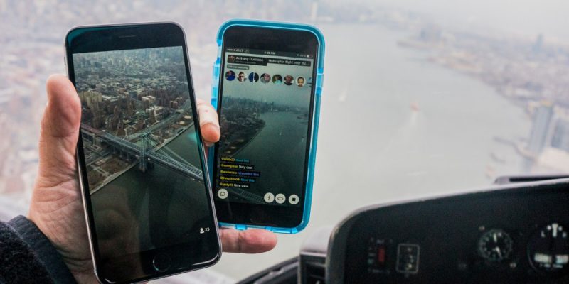 Meerkat App and Periscope App from Helicopter over New York City (adapted) (Image by Anthony Quintano [CC BY 2.0] via Flickr)