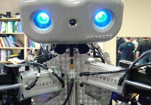 Hello, I'm a Robot. (adapted) (Image by Jeff Keyzer [CC BY-SA 2.0] via Flickr)