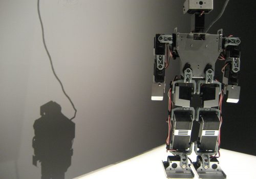 robot and shadow (adapted) (Image by Hsing Wei [CC BY 2.0] via Flickr)