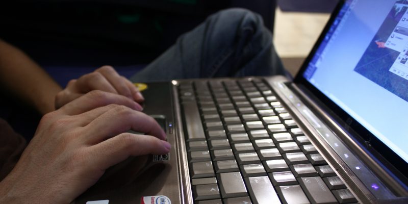 170 - Typing (adapted) (Image by Hillary [CC BY-SA 2.0] via Flickr)