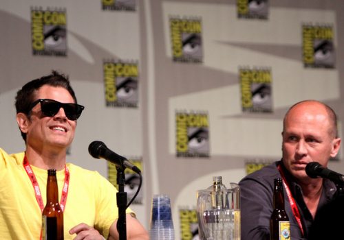 Johnny Knoxville & Mike Judge (adapted) (Image by Gage Skidmore [CC BY-SA 2.0] via flickr)