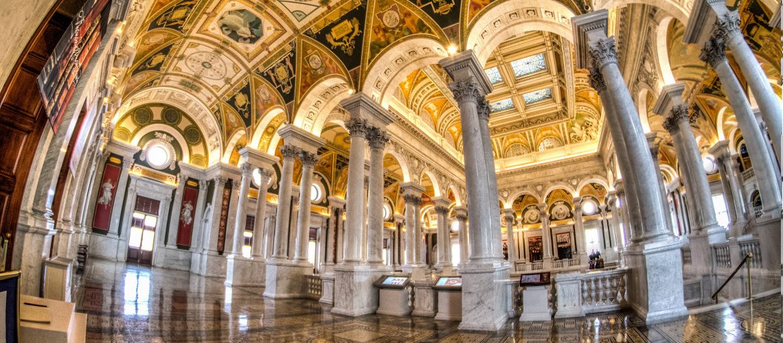 Library of Congress - handheld 3 exposure HDR (adapted) (Image by m01229 [CC BY 2.0] via Flickr)