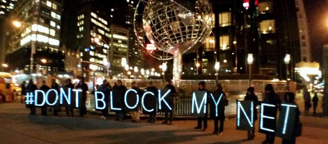 NYC Rolling Rebellion Advocates for Net Neutrality and Takes on TPP & Fast Track (adapted) (Image by Backbone Campaign [CC BY 2.0] via Flickr)