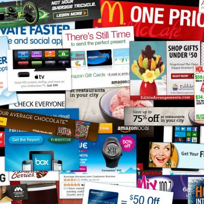 Half an hour of web ads (adapted) (Image by Daniel Oines [CC BY 2.0] via Flickr)