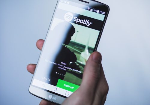Spotify App (adapted) (Image by freestocks.org [CC0 1.0] via Flickr)