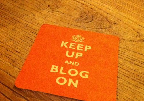 Keep up and blog on (adapted) (Image by Alexander Baxevanis [CC BY 2.0] via Flickr)