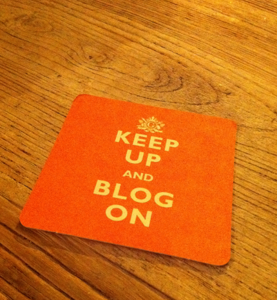Keep up and blog on (adapted) (Image by Alexander Baxevanis [CC BY 2.0] via Flickr)