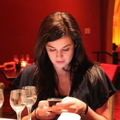 Leyla on her BlackBerry (adapted) (Image by leyla.a [CC BY-SA 2.0] via Flickr)