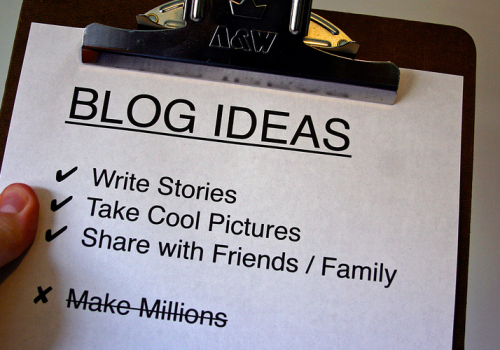 BLOG IDEAS (adapted) (Image by Owen W Brown [CC BY 2.0] via Flickr)