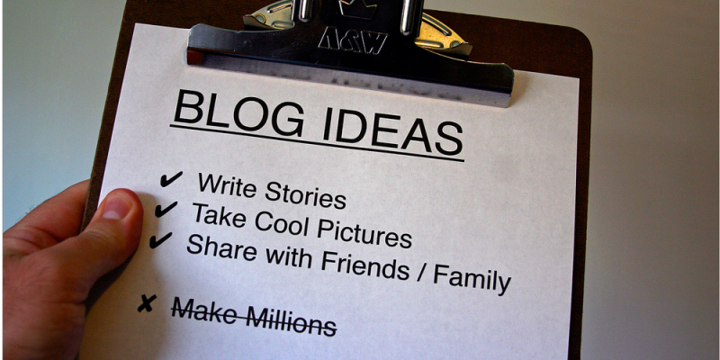 BLOG IDEAS (adapted) (Image by Owen W Brown [CC BY 2.0] via Flickr)