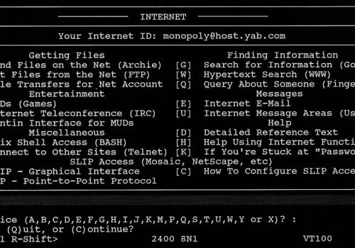 19941995 Flatland BBS Menu Screen (adapted) (Image by Tim Patterson Folgen [CC BY-SA 2.0] via flickr)