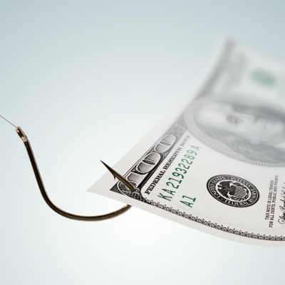 Money on a Hook (adapted) (Image by Tax Credits [CC BY 2.0] via flickr)