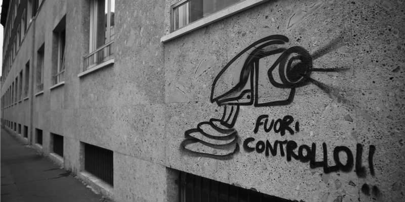 Video surveillance out of control (adapted) (Image by Alexandre Dulaunoy [CC BY-SA 2.0] via flickr)