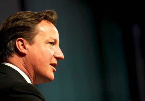 Prime Minister David Cameron, speaking at the opening of the GAVI Alliance immunisations pledging conference (adapted) (Image by DFID - UK Department of International Development [CC BY 2.0] via Flickr)