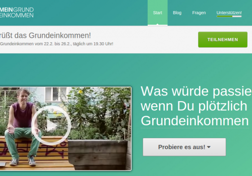 Screenshot (Image: Mein Grundeinkommen.de).