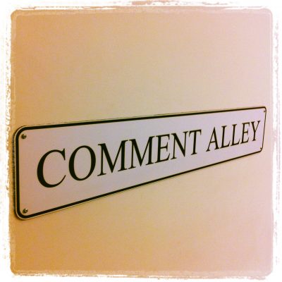 Comment Alley (adapted) (Image by Howard Lake [CC BY-SA 2.0] via Flickr