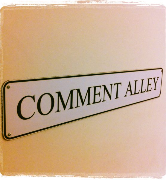 Comment Alley (adapted) (Image by Howard Lake [CC BY-SA 2.0] via Flickr