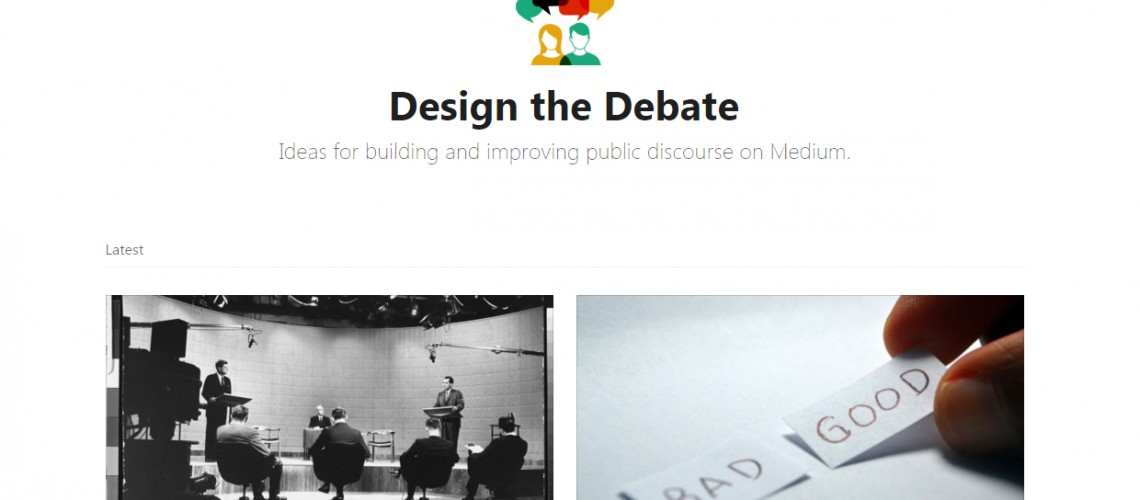 Design the Debate (Image by Medium.com via Screenshot)