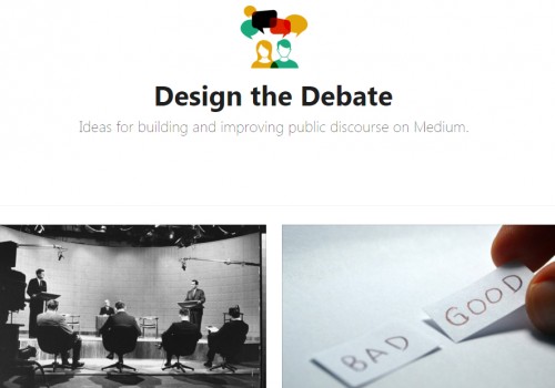 Design the Debate (Image by Medium.com via Screenshot)