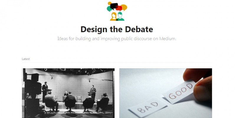 Design the Debate (Image by Medium.com via Screenshot)