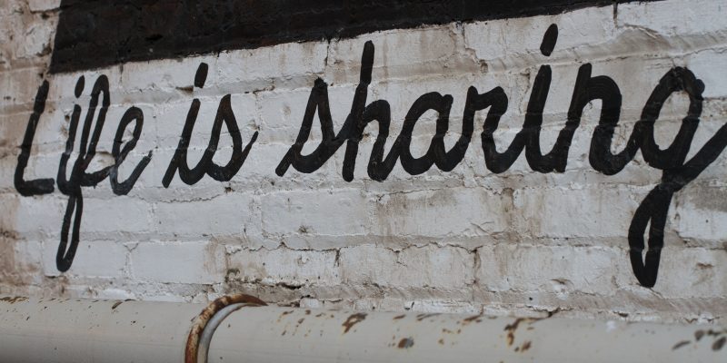 Life is Sharing (adapted) (Image by Alan Levine [CC BY 2.0] via Flickr)