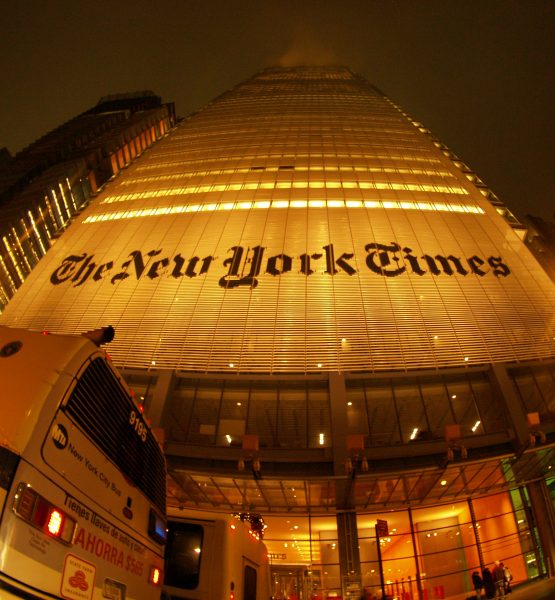 New York Times Building, NYC (adapted) (Image by Torrenegra [CC BY 2.0] via Flickr)
