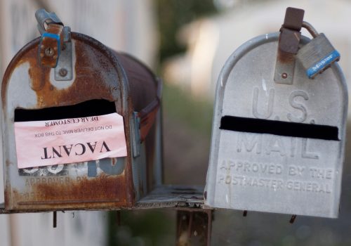 Rusted Mailboxes (adapted) (Image by aaron nunez [CC BY 2.0] via Flickr)