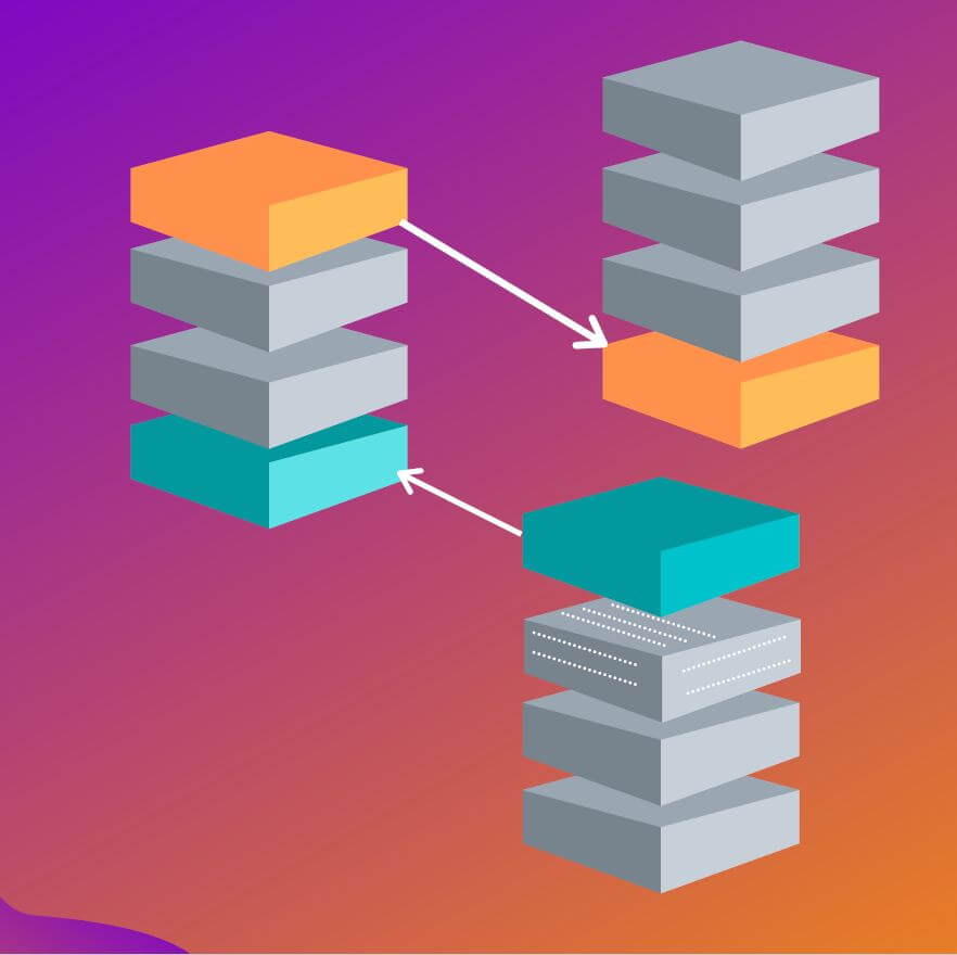 Was ist Blockchain? So sehen die Datensätze visualisiert aus.