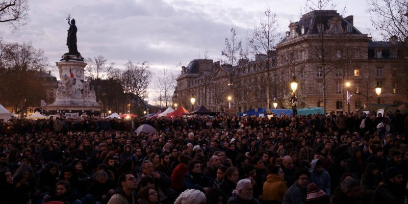 Nuit Debout Paris (adapted) (Image by Nicolas Vigier [CC0 Public Domain] via flickr)