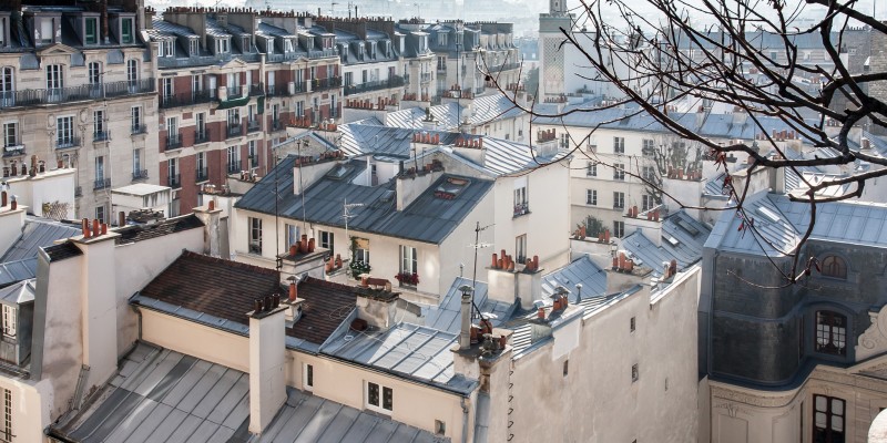 Toits de Paris soleil d'hiver, novembre 2014 (image (adapted) by Jean-François Gornet (CC BY-SA 2.0) via Wikimedia Commons)