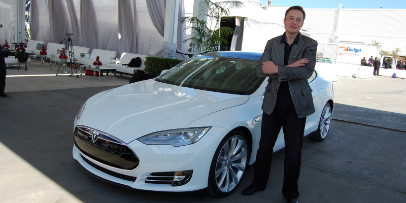 Elon Musk, Tesla Factory, Fremont (CA, USA) (adapted) (Image by Maurizio Pesce [CC BY 2.0] via Flickr)
