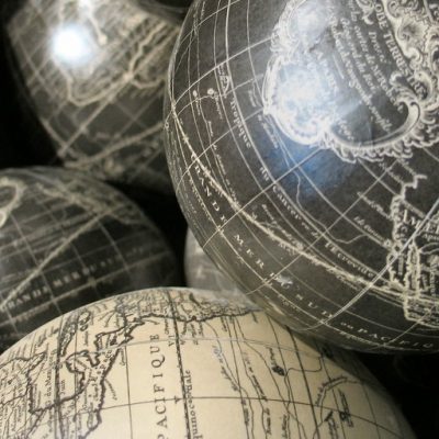 Globes (adapted) (Image by Jayel Aheram [CC BY 2.0] via flickr)