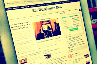 Washington Post (adapted) (Image by Esther Vargas [CC BY-SA 2.0] via Flickr)